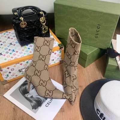 Gucci High Heel High-top Boots