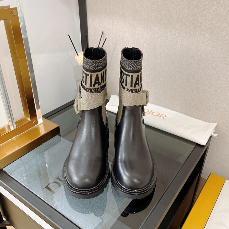 Dior Major Cropped Back Zip Boots