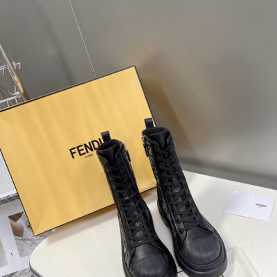 Fendi Black Graphy Boots