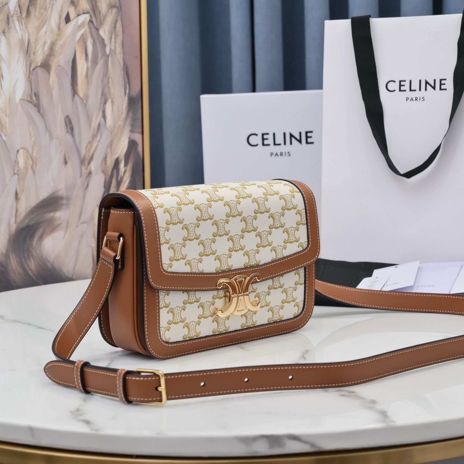 Celine Arc de Triomphe Medium Leather Bag - Image 4