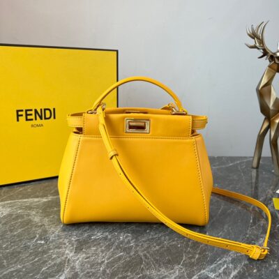 Fendi Peekaboo Yellow Bag