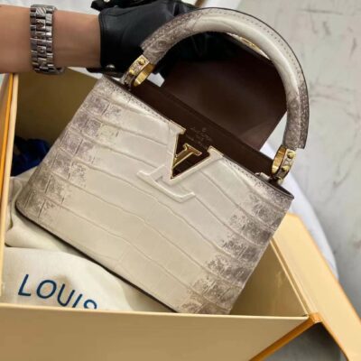 Louis Vuitton Capucines Himalaya Crocodile