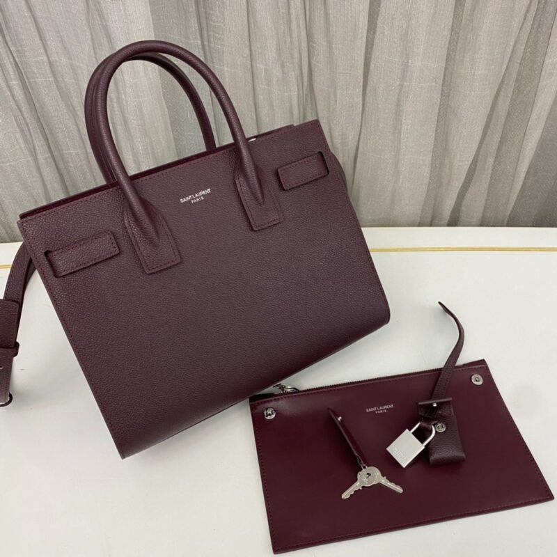 YSL Le Sac de Jour Wine Red