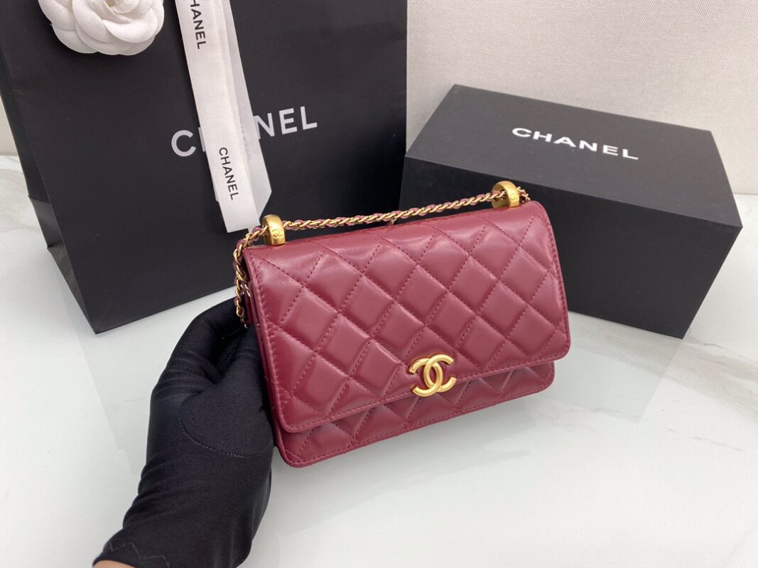 Chanel WOC Fortune Bag 19 in Bordeaux Tire Leather