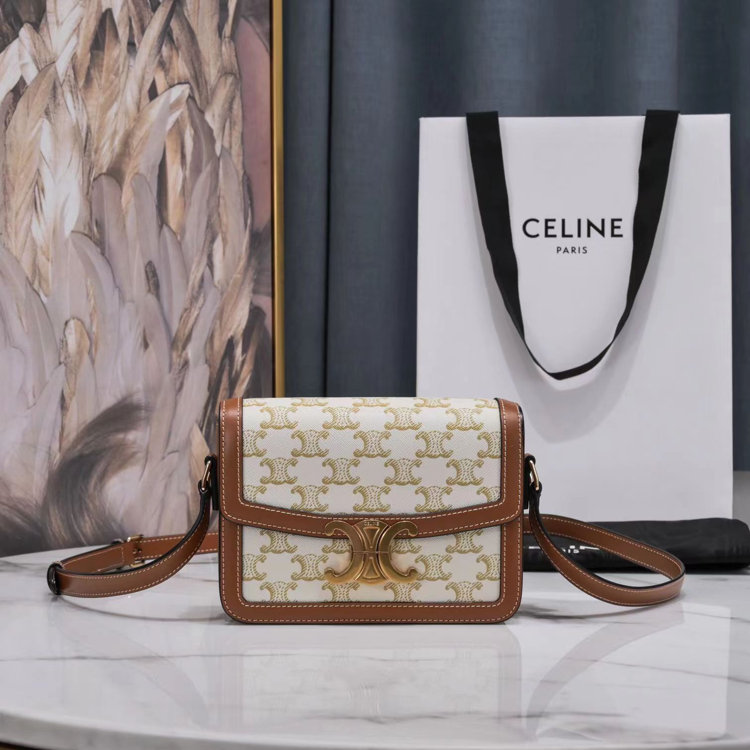 Celine Arc de Triomphe Small Leather Bag