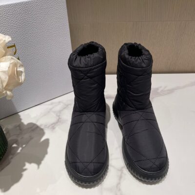 Dior Black Fur Snow Boots