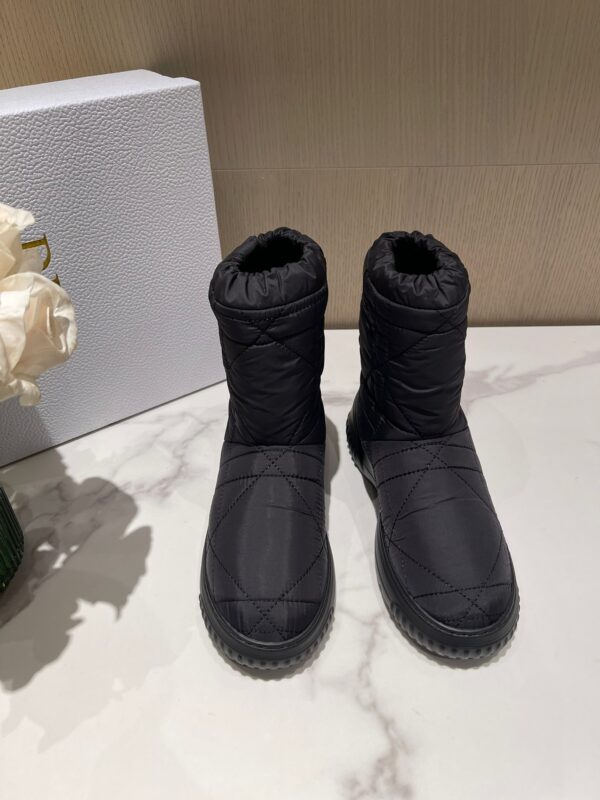 Dior Black Fur Snow Boots