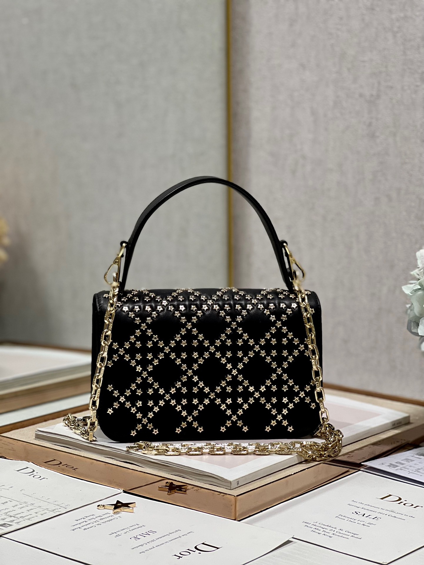 Dior Lucky Star Handbag in Black - Image 3