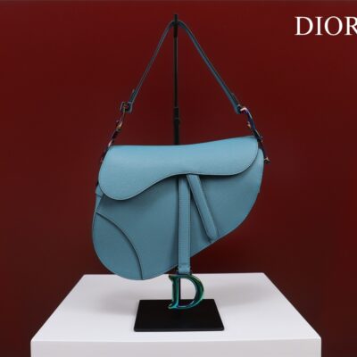 Dior Saddle Bag 25.5 Sky Blue