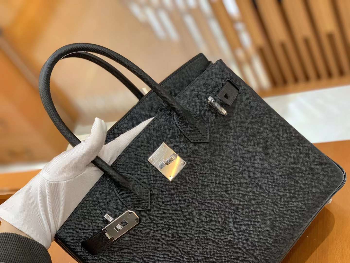 fb638e_16f18b3accc3407ea4f66060a43f8179mv2.jpg Birkin 30 Epsom Black - Image 1