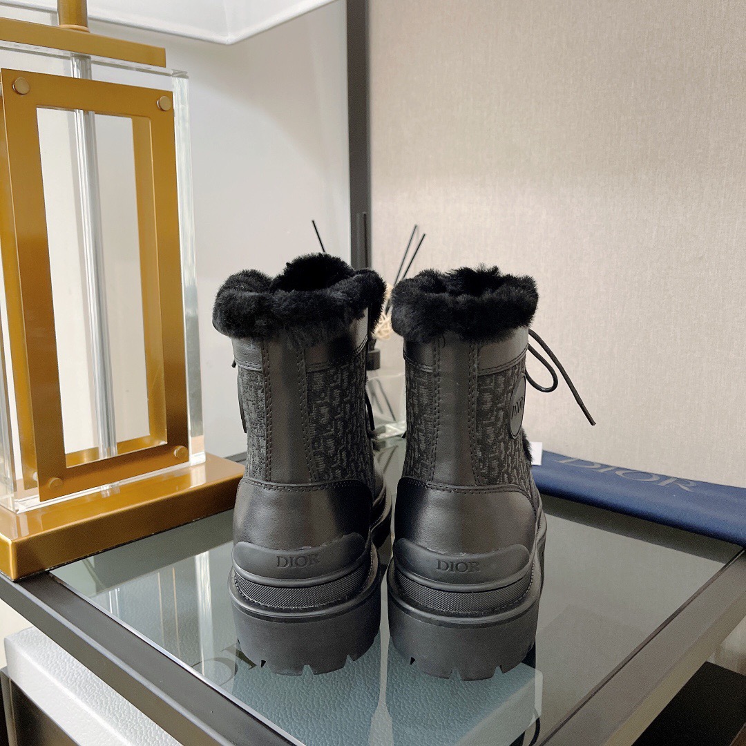 Dior Explorer Lace-up Wool Boots - Image 4