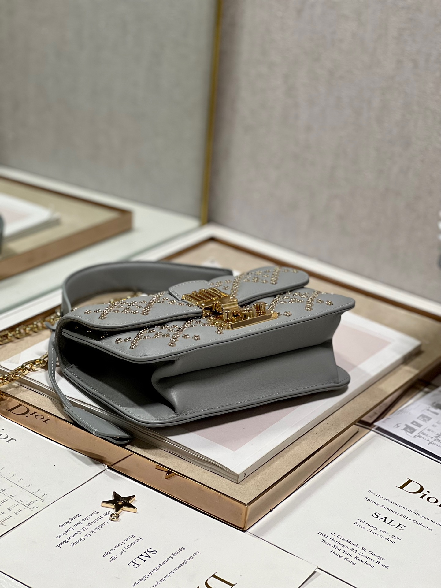 Dior Lucky Star Handbag in Grey - Image 7