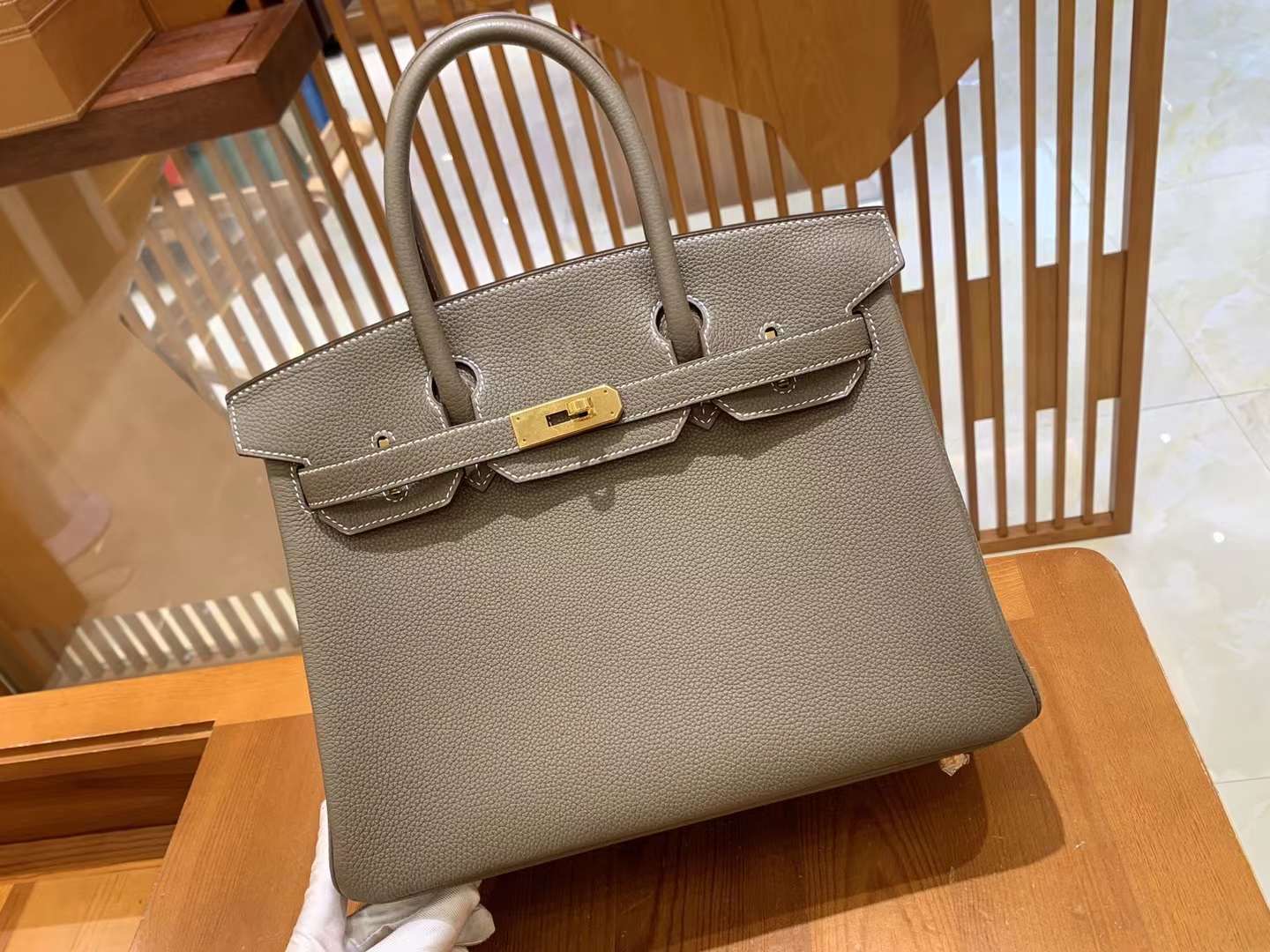 fb638e_1b82f15bde7f4ac582df11ee4a608595mv2.jpg Birkin 30 Togo Eutope - Image 1