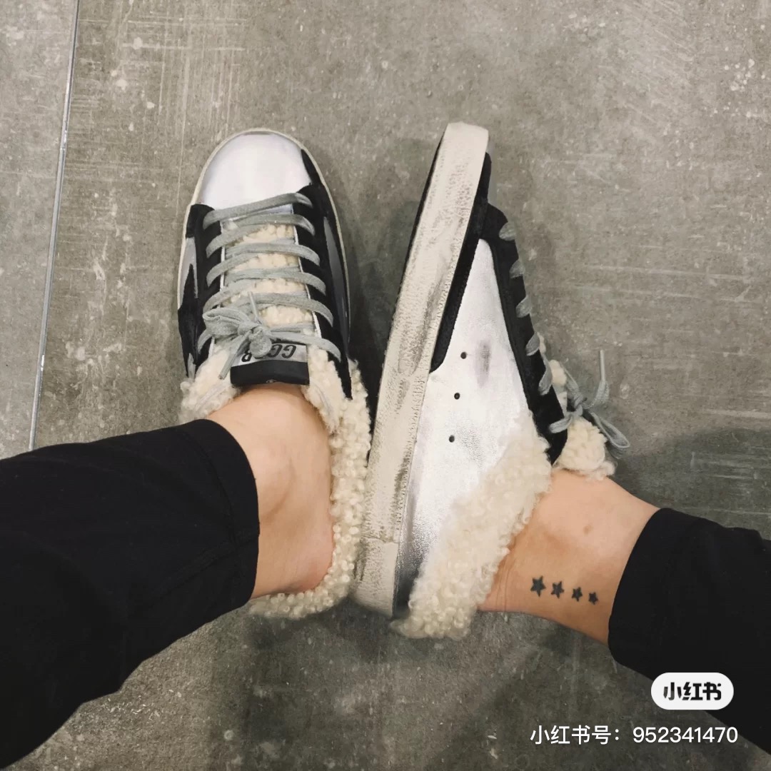 Golden Goose Small Wool Dirty Shoes - Image 9