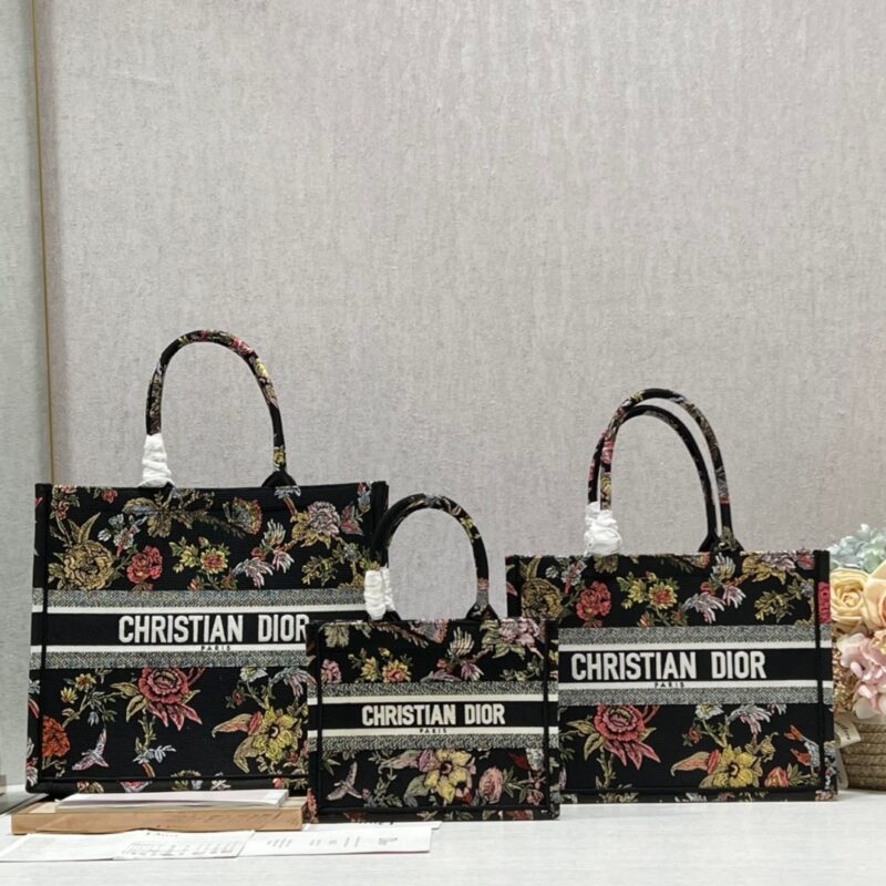 Dior Mini Book Tote Bag in Black