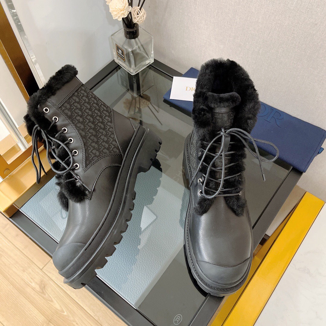 Dior Explorer Lace-up Wool Boots - Image 7