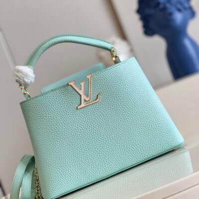 Louis Vuitton Capucines BB Small Handbag in Stardust Gris Perle