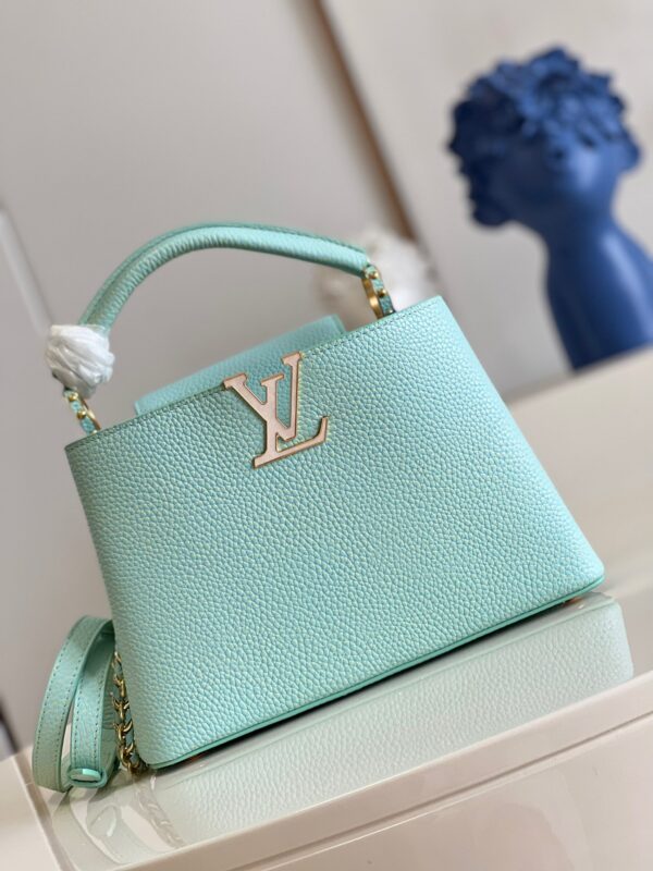 Louis Vuitton Capucines BB Small Handbag in Stardust Gris Perle