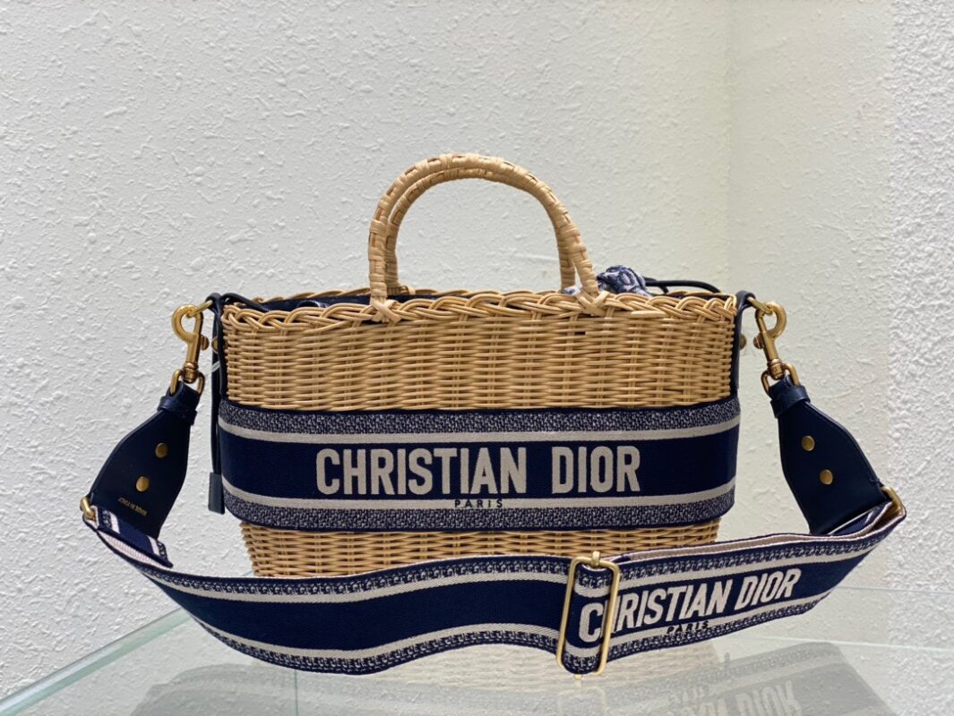 Dior Wicker Basket Bag
