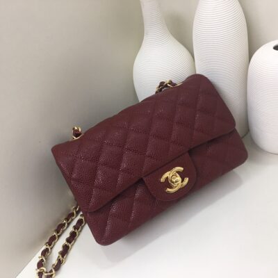 Chanel Classic Flap 20 Maroon
