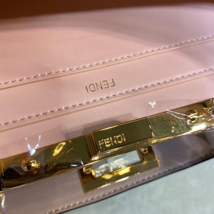 Fendi Peekaboo ISeeU Small Bag in White - Image 8