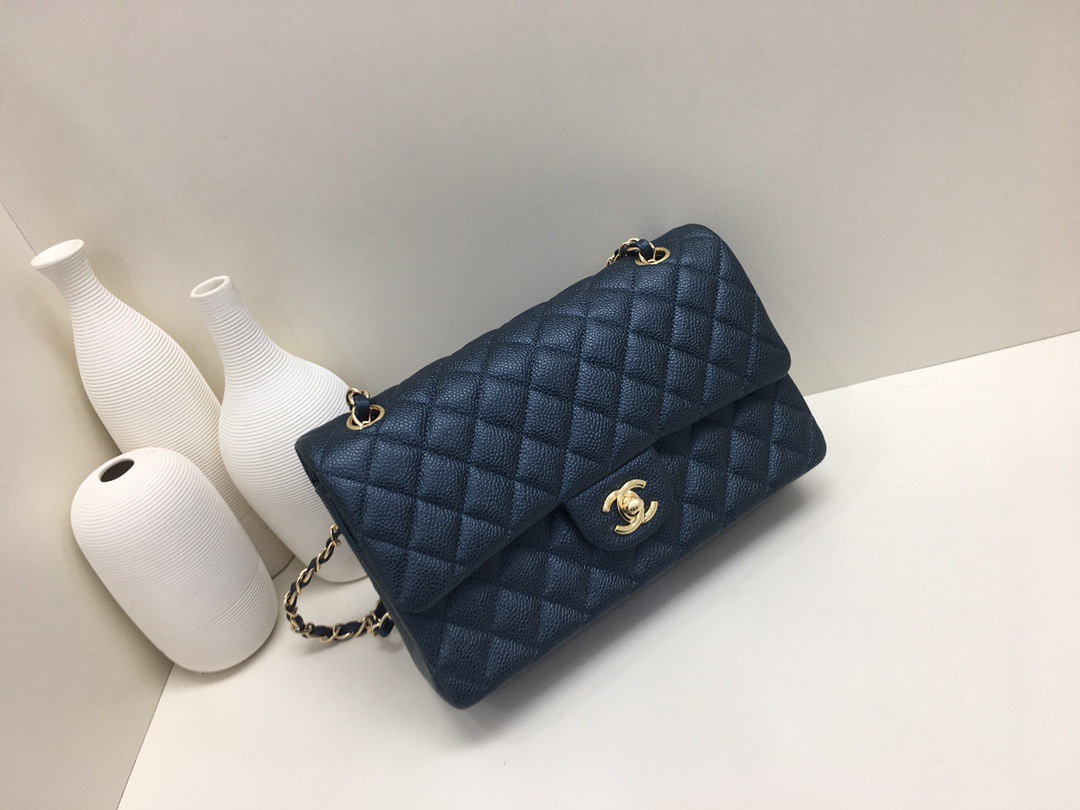 fb638e_26b39667852442b5852ec85c841a2cd2mv2.jpg Chanel Classic Flap 25 Pearl Blue - Image 1