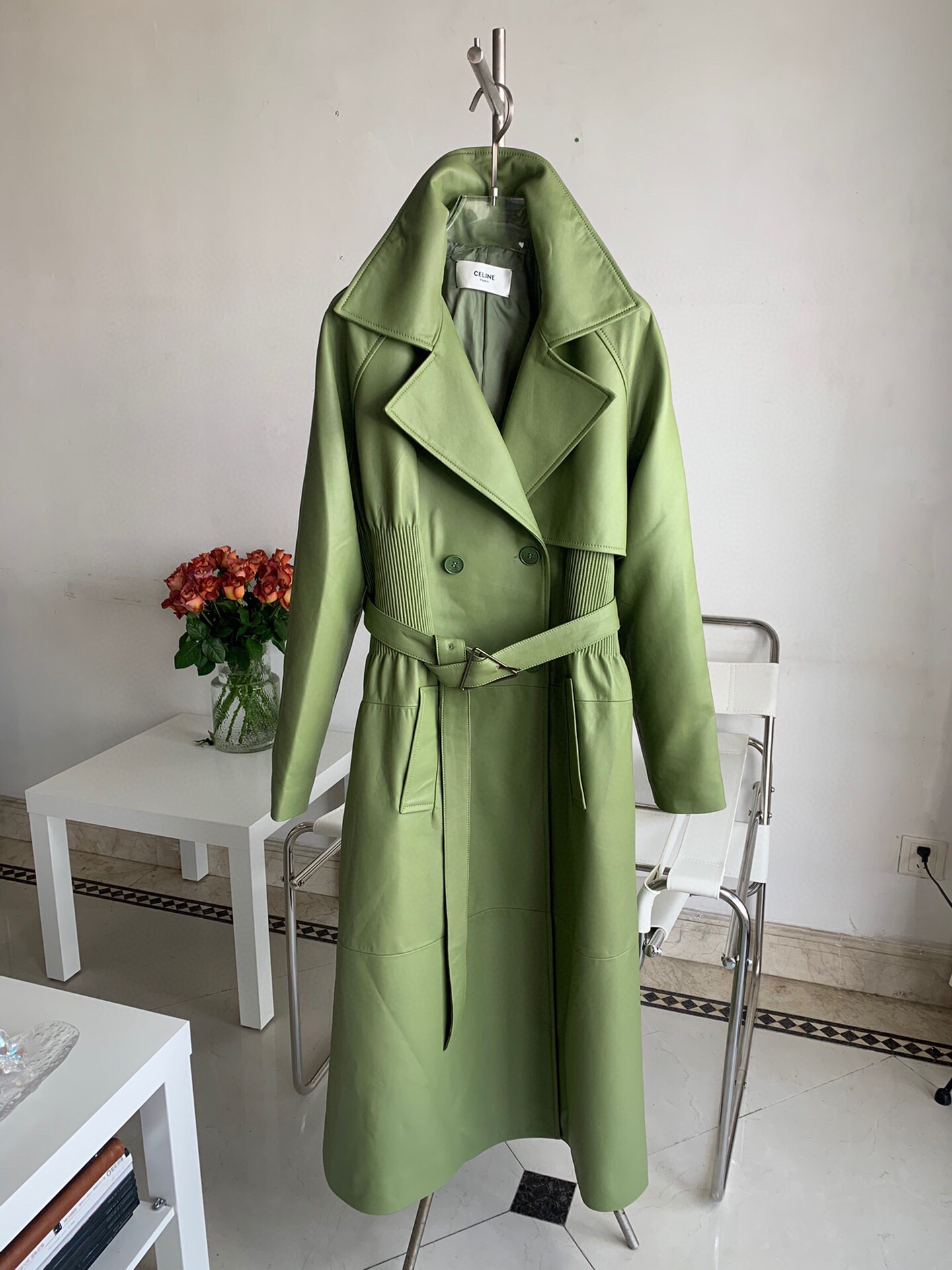 fb638e_2770d747ad7d4614afe1b1ffea735243mv2.jpg Celine Long Windbreaker - Image 1