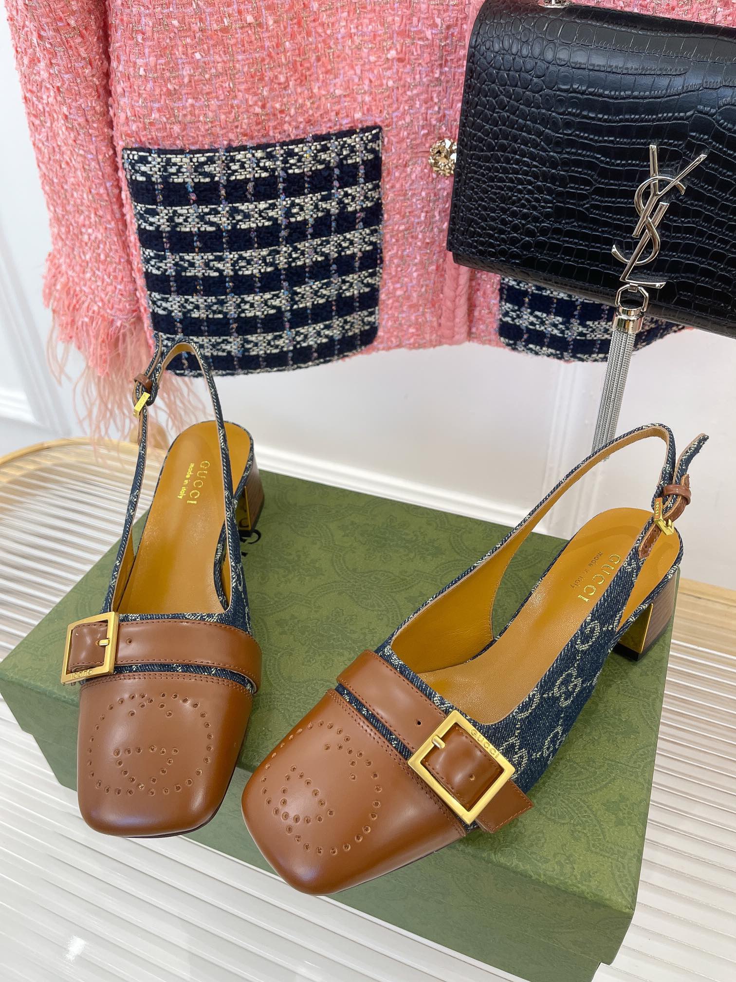 Gucci slingback sandals - Image 5