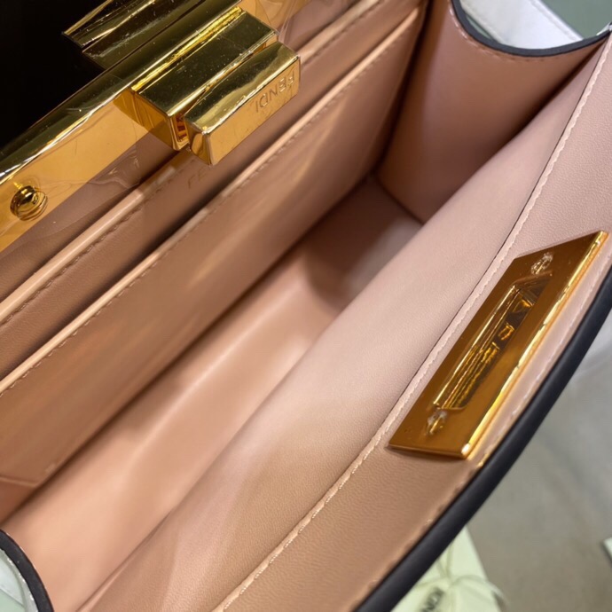 Fendi Peekaboo ISeeU Small Bag in White - Image 7