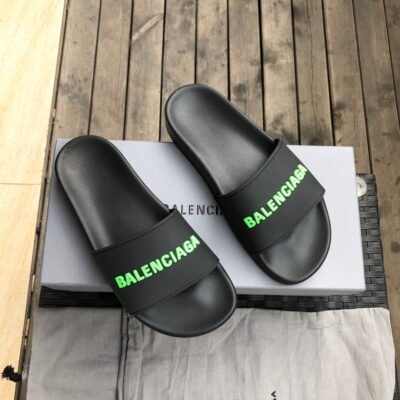 Balenciaga Black Slippers