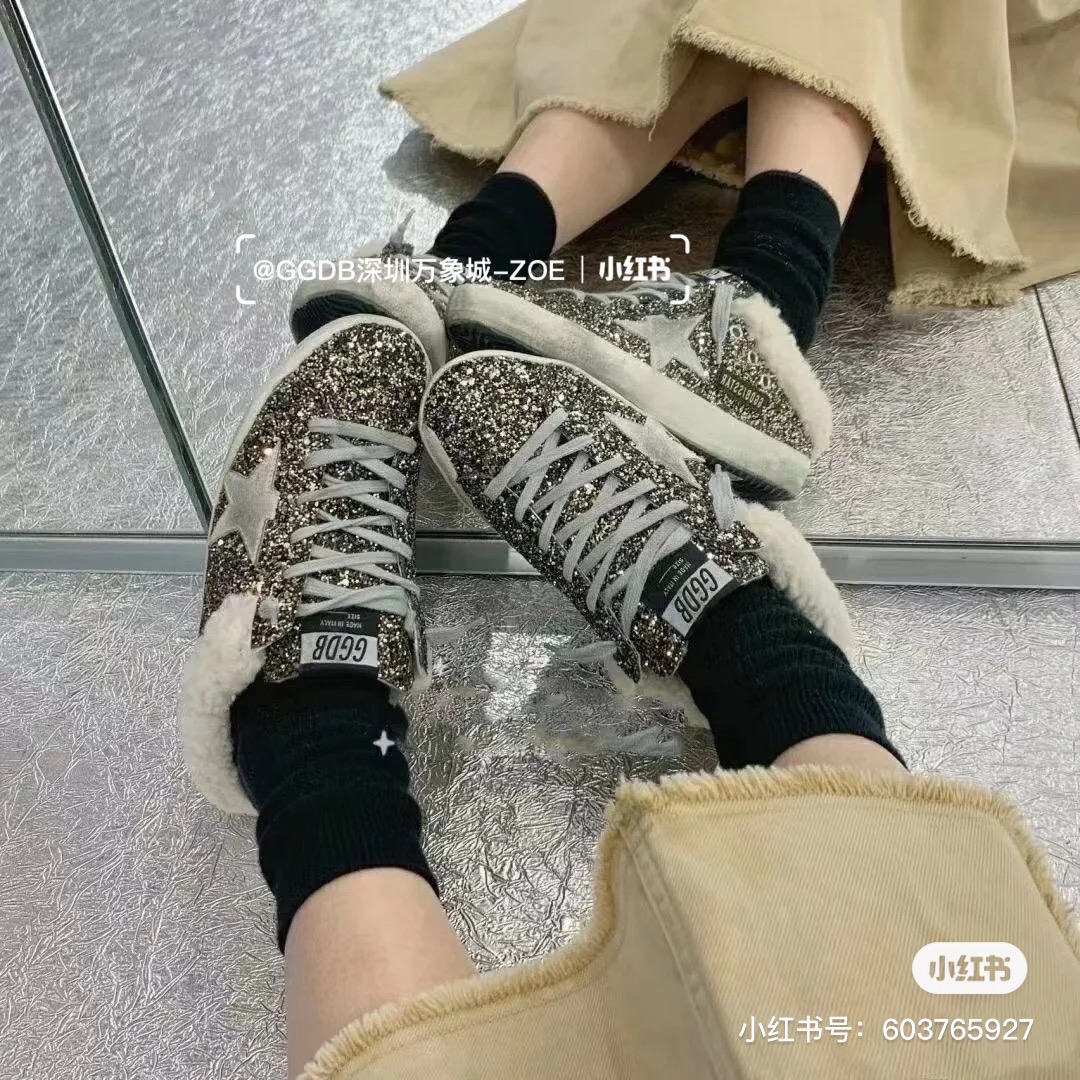 Golden Goose Small Wool Dirty Shoes - Image 5