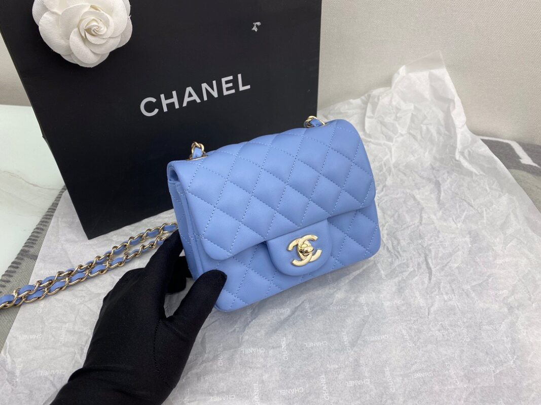 Chanel Classic Flap 17 Sky Blue