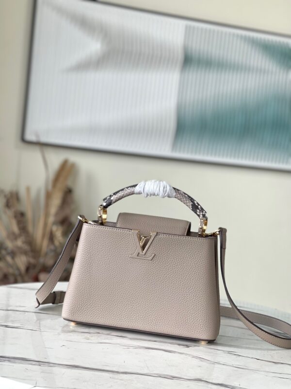 Louis Vuitton Capucines BB Small Handbag in Light Coffee