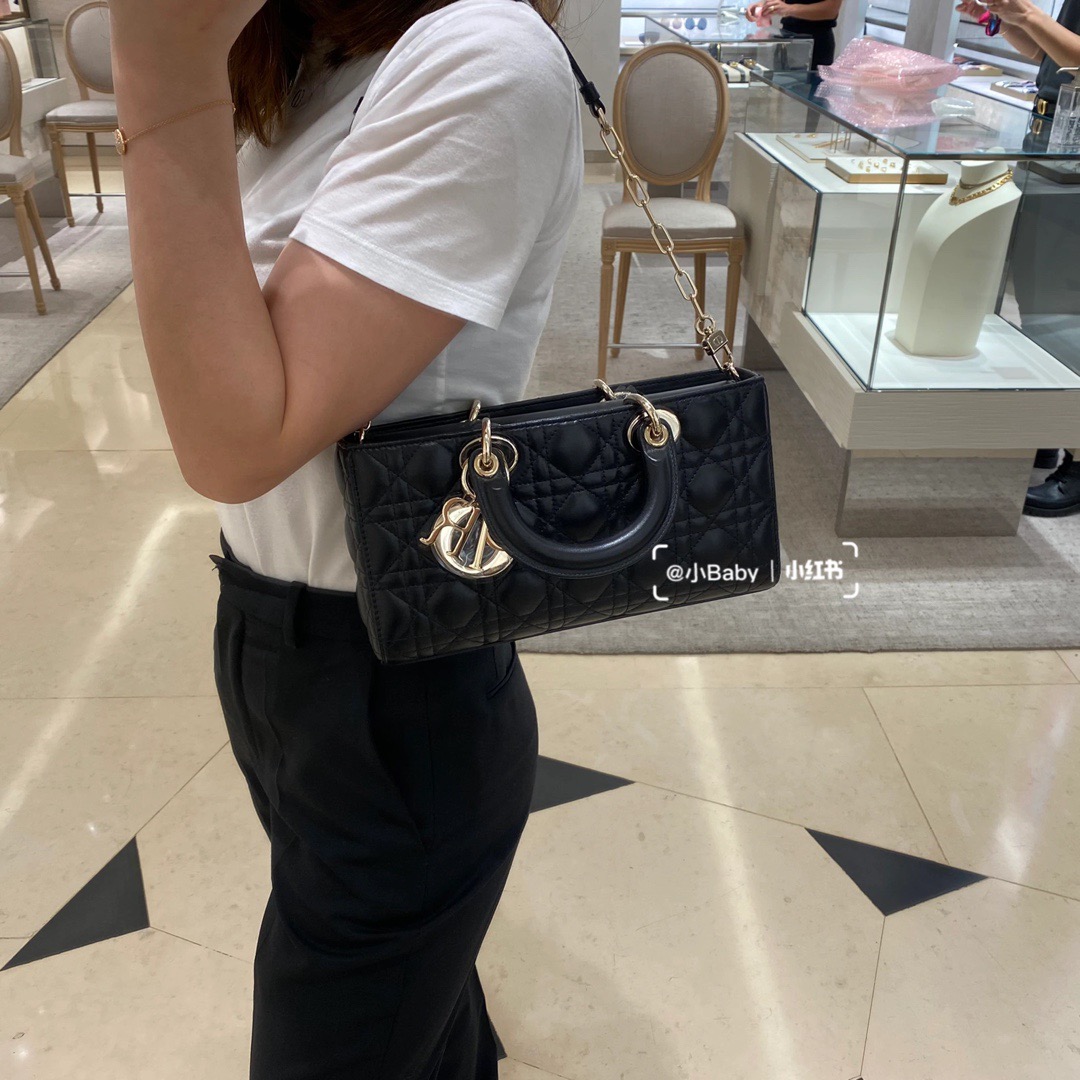 Dior Lady D-joy 26 Bag in Black - Image 6