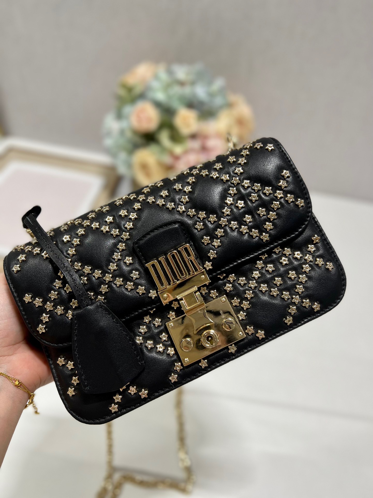 Dior Lucky Star Handbag in Black - Image 6