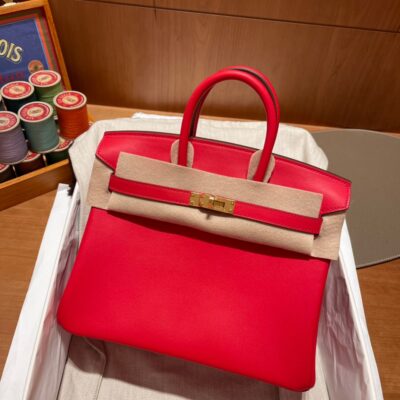 Birkin 25 Swift Heart Red