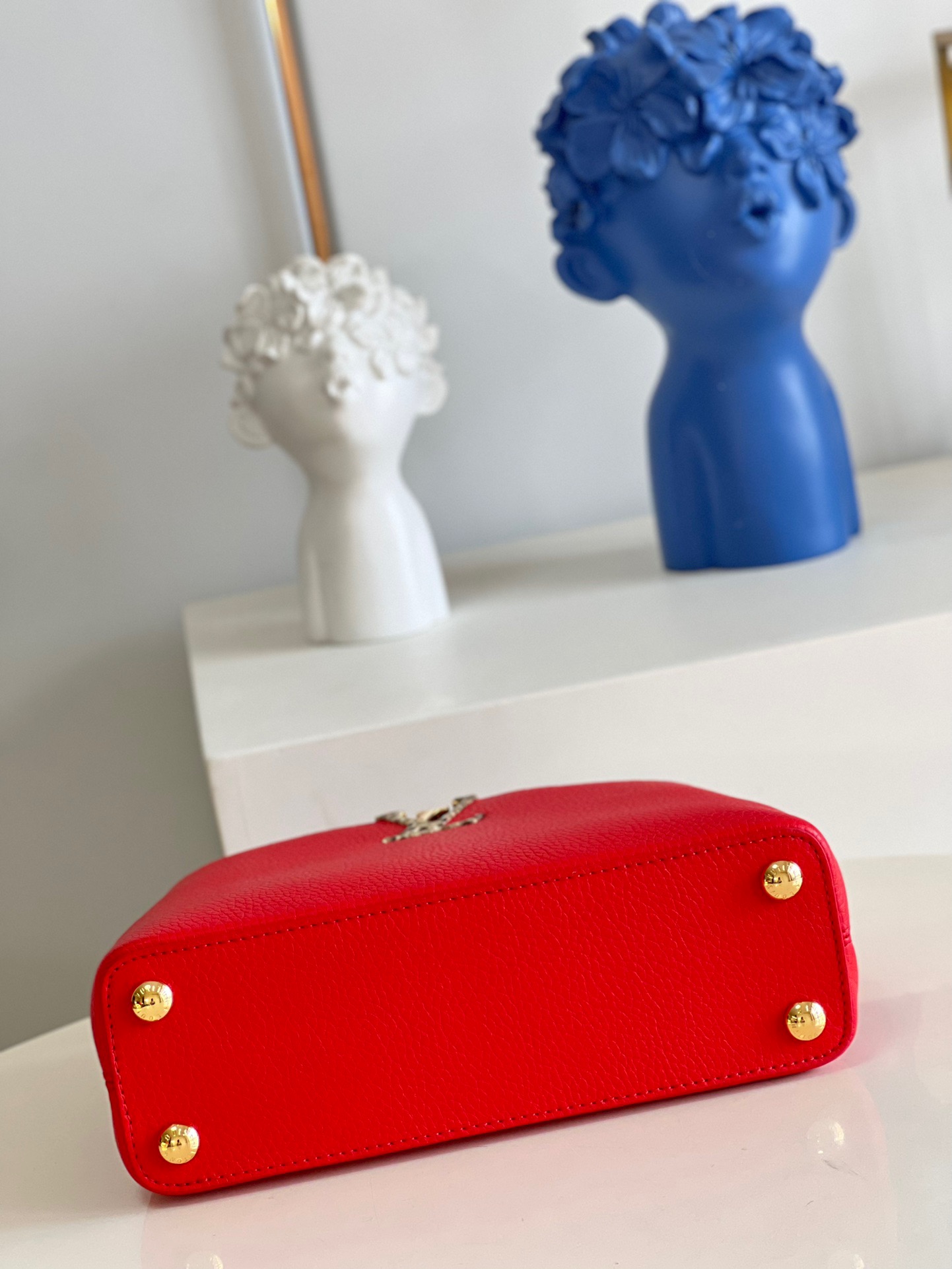 Louis Vuitton Capucines BB Small Handbag in Red&Snake - Image 8