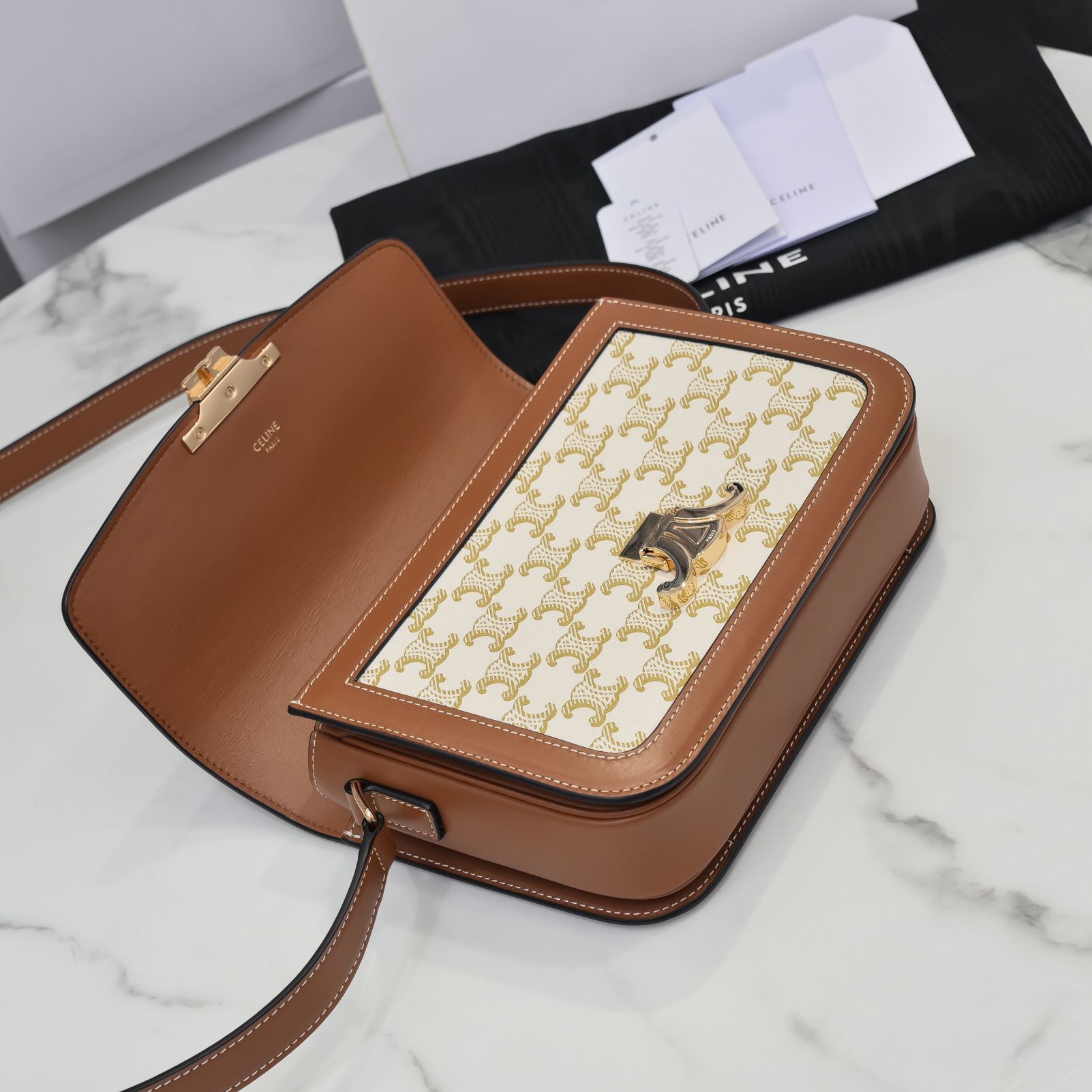 Celine Arc de Triomphe Medium Leather Bag - Image 5