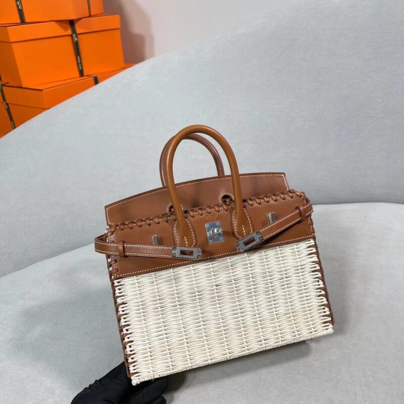 Birkin 25 Picnic Saddle Leather Brown