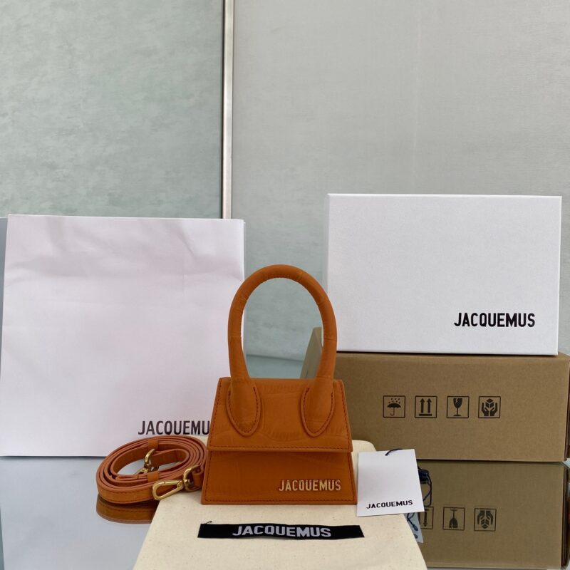 Jacquemus Le Chiquito Mini 12 Crocodile Bronze