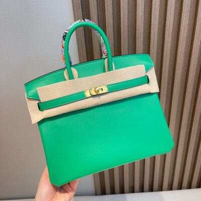 Birkin 25 Swift Bamboo Green