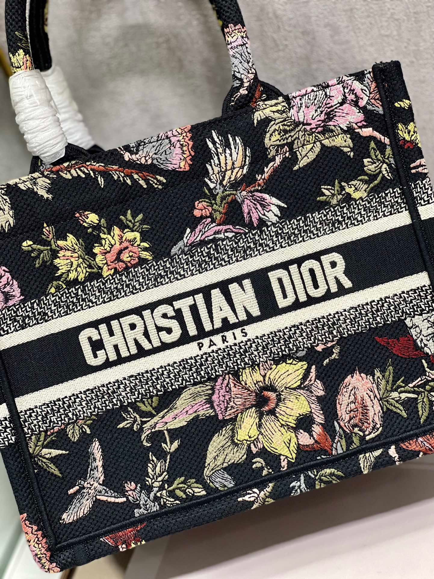 Dior Mini Book Tote Bag in Black - Image 11