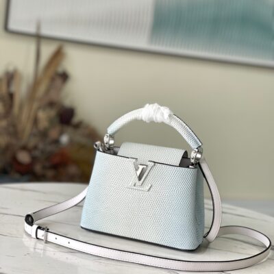 Louis Vuitton Capucines Mini Handbag in Gradient Light Purple