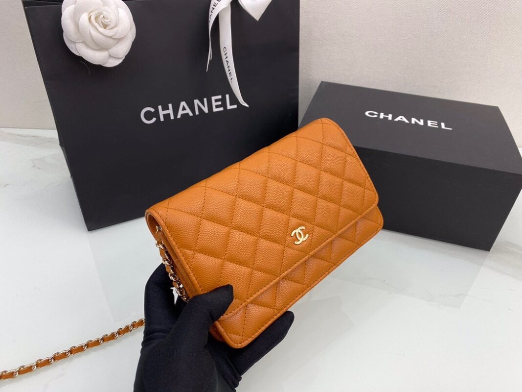 Chanel WOC Fortune Bag 19 in Orange Cowhide
