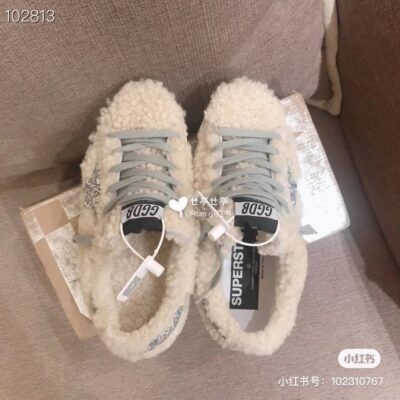 Golden Goose Small Wool Dirty Shoes