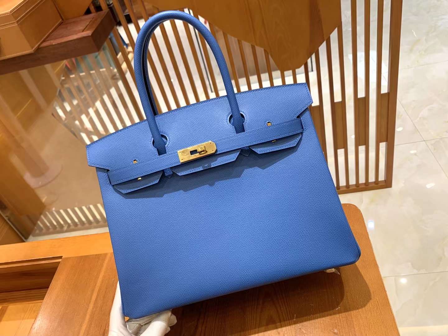 fb638e_4b9ca95e7bef4a0b91b2bf4495123af3mv2.jpg Birkin 30 Epsom Sea Blue - Image 1