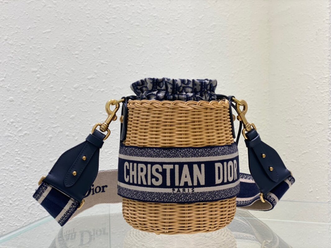 Dior Wicker Bucket Bag