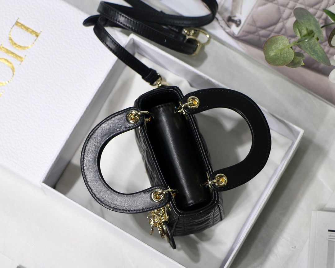 Lady Dior Micro 12 Black - Image 9