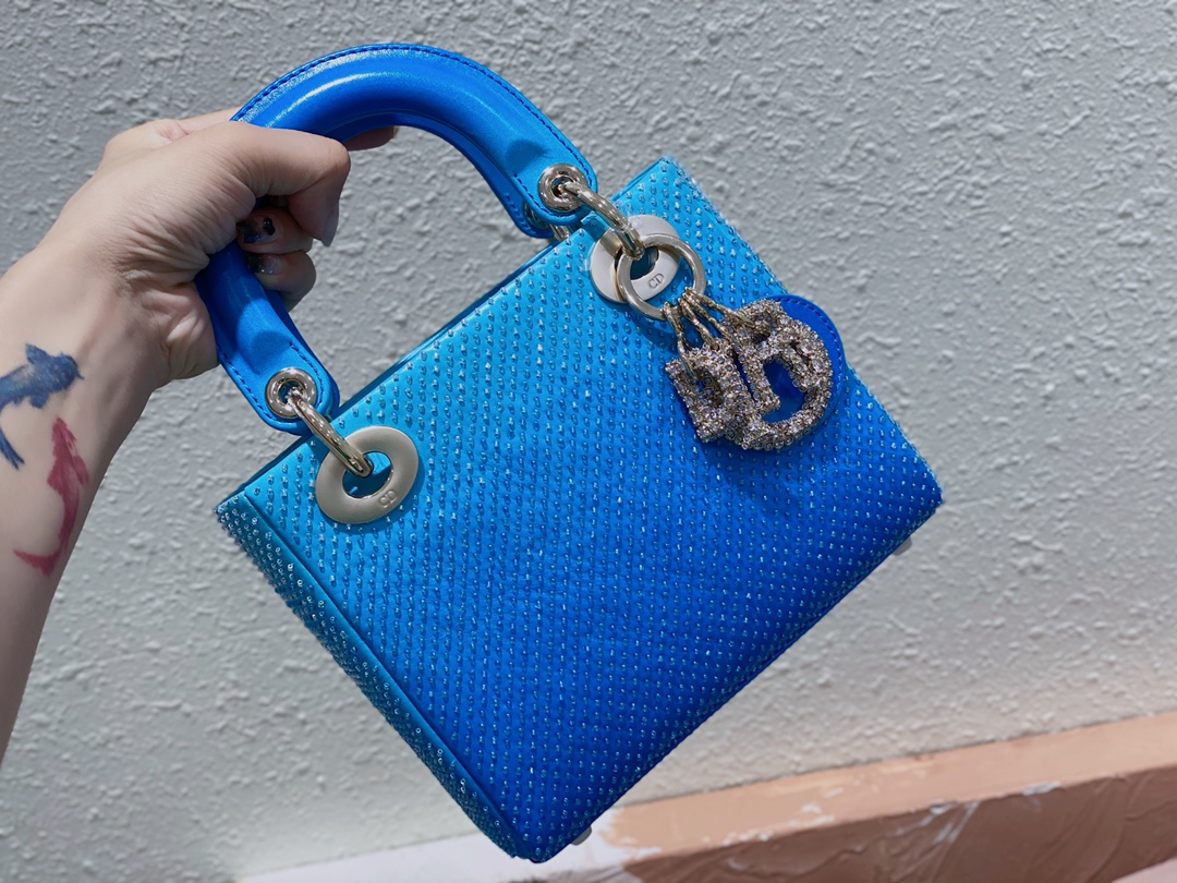 Lady Dior 17 Blue Metallic - Image 4
