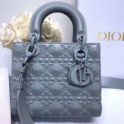 Lady Dior Small Bag in Dark Grey